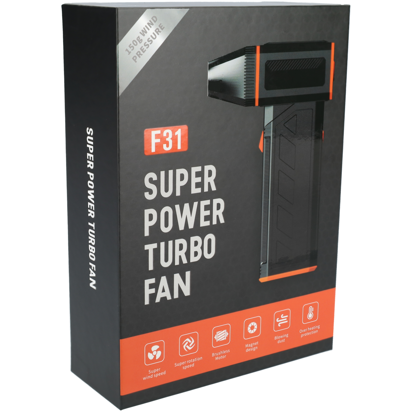 FBT135P - Super power turbo fan - Zwart